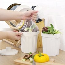 싱글라이프 냉동보관 밀폐형 미니 음식물 쓰레기통 1L, 그레이