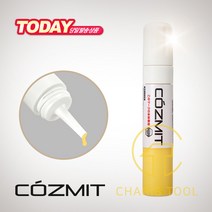 타지마 코즈밋 먹통 전용 잉크 먹물 6종 택1 보라 흰색 분홍 주황 노랑 녹색 고발색 건축 먹줄, 코즈밋 잉크 노랑색 COZMITINK-Y