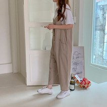 치코엘라 ㅡ 앙르셔 면멜빵팬츠