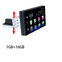 안드로이드올인원 JIULUNET-1din 안드로이드 7 인치 라디오 무선 카플레이 자동차 멀티미디어 플레이어 범용 1 Din GPS 네비게이션 VW 기아 닛산, A1 1-16