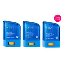 AHC 내추럴 퍼펙션 더블쉴드 선스틱 SPF50+/PA++++ 스틱 썬크림/ 썬스틱/ 썬크림/ 선크림, 14g, 3개