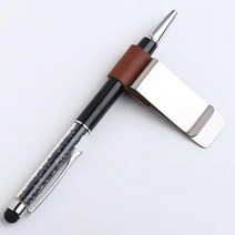 황동 펜꽂이 북클립 책갈피 선물 회사 동료, 03. 실버&브라운