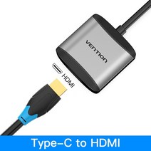 vention Thunderbolt 3 독 usb 허브 type c to hdmi usb3.0 rj45 어댑터 macbook samsung dex s8s9 huawei p30 pr, 회색 tdahb
