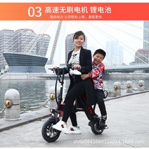 전기 자전거 접이식 36V 싱글 시트 접이식 초경량 전기 자전거 미니 소형 배터리 더블 리튬 휴대용 전동차, 01 black, 07 without battery