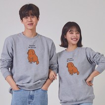 키밍 골든 리트리버 그래픽 맨투맨 후드티