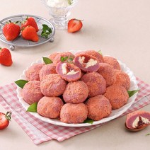 마마떡집 찹쌀떡 모찌 5종 간식 아침대용 답례떡 60gX9개 개별포장떡, 딸기크림