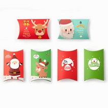 크리마스 선물 포장 박스 반달상자 대 크리스마스 _ 23011001EA, 심플 레드