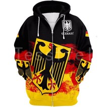 피파 월드컵Tessffel 최신 독일 국기 NewFashion 남성/여성 재미있는 가을 운동복 3d 프린트 캐주얼 후드, 02 zipper_05 XL