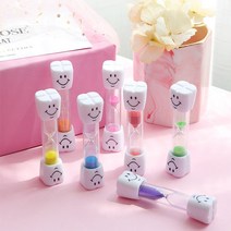 미소 덴탈 3분 아이 양치 시간 습관 모래시계 타이머 _[마크트], 2-모래시계-핑크