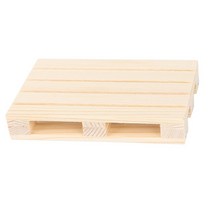 나무 파레트 미니 나무 팔레트 음료 컵 받침 절연 패드 냄비 매트, 01 Beige