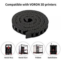 루터기 홈파기 목공구 나무 Voron 3D 프린터 용 드래그 체인 1 미터 7*7mm 10*10mm 10*15mm 나일론 플라스틱 라우터 공작 기계 부품, 10mmx15mm