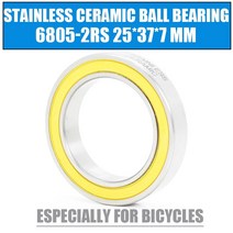 6805-2rs 스테인레스 베어링 25377mm 1 pc abec-3 6805 rs 자전거 bb 브래킷 바닥 25 37 7 세라믹 볼 베어링