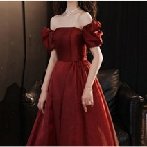 레드 로만틱 셀프 웨딩드레스 공연 원피스 돌잔치드레스