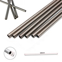 1pcs 200/500mm 티타늄 합금 파이프 Ti 원형 호스 튜브 DIY 재료 부식 방지, [05] 19x15x500mm