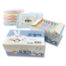 꼬맹이 휴대용 미니물티슈 10매 / 외출 아이들 등하교 물티슈, 60팩 (6박스)