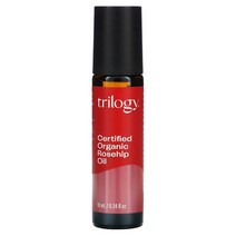 144399 Trilogy Certified Organic(유기농 인증) 로즈힙 오일 롤러 볼 10ml(0.34fl 온스), 0.68 액상 온스
