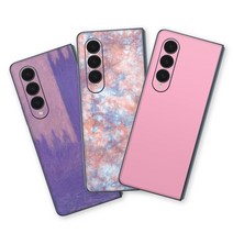 스키니스킨 갤럭시 Z폴드4 F936 톰에디션 컬러 패턴 스킨 꾸미기스티커 케이스, 파스텔블루