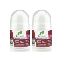 Dr Organic 닥터 오가닉 로즈 오또 데오드란트 50ml 2팩 Rose Otto Deodorant, 2개