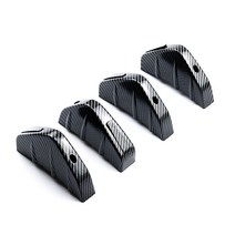 범용 탄소 섬유 자동차 변형 후면 범퍼 디퓨저 삼각형 스포일러 Bmw E46 E90 E60 E39 E36 F10 F30 X5 E53 E70 용 4 개, [02] Style 1-1