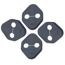 4Pcs 자동차 도어 잠금 프로텍터 ABS 커버 혼다 시빅 어코드 CRV HRV 재즈 자동 스티커 액세서리 스타일링, [01] black