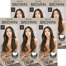 미쟝센 [헬로크림X블랙핑크] 헬로크림 8MB 뮤트브라운 (뉴트럴톤) 젤크림제형 헤어컬러, 6개, 매트브라운