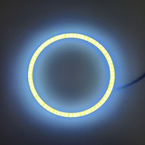 90MM 써클아이 보이져 헤드라이트 엔젤아이, 블루