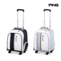 핑 23 SC AL 여성 골프 바퀴형 보스턴백, 스카이블루