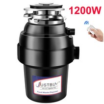 음식물처리기 음식물쓰레기감량기 1200W 음식물 쓰레기 처리기 주방 처리 식품 분쇄기 스테인레스 스틸 재질, 러시아, 빨간, EU