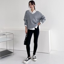 즈본 여자 융 기모스키니팬츠 밍크스판 여성 겨울바지 3칼라