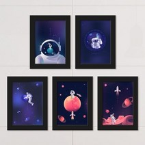 기타 바보사랑[꾸밈]우주속으로_액자세트, 블랙