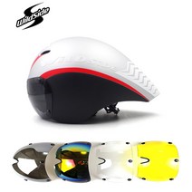 레이스 tt 사이클링 헬멧 렌즈 고글 트라이 애슬론 트라이 에어로 헬멧 도로 자전거 timetrial 자전거 헬멧 Casco Ciclismo 액세서리 2019, color 2-4