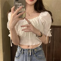 허니비 22AP28-1421) 오프숄더 크롭 블라우스