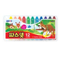 아모스 파스넷 크레파스, 12색, 5개
