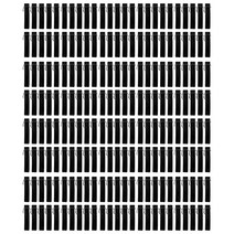 200pcs 블랙 벨벳 펜 파우치 슬리브 홀더 싱글 펜 가방 케이스 연필 가방, 블랙이에요.