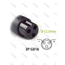 전기 자전거 충전기 HYTRIDE 14S 588V 6A 리튬 52V 이온 배터리, 미국, 3P GX16