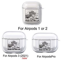 블루 웨이브 커버 Airpods 2/1 3 이어폰 소프트 TPU Airpods 케이스 AirPod 커버 Earpods 애플 Airpods3 20, 07 07_02 For Airpods 1 2