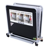 위드리빙 우산빗물털이기_고급형/특수매트 WL-2738, 블랙실버, 블랙실버