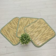 리앤데코 1+1 시원하고 끈적임없는 여름방석 대나무 마작 사무실 학생 차량 쿨방석, 7_분죽대방석 2장