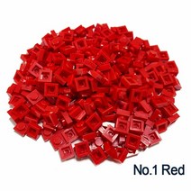 더치커피 메이커 Smartable 플레이트 1x1 빌딩 블록 MOC 부품 DIY 로고 픽셀 아트 QR 코드 벽돌 모자이크, 01 Red 1