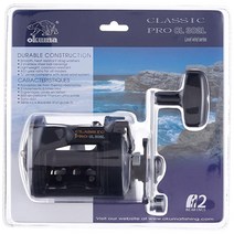 Okuma 물고기ing CL-302L-CL 클래식 프로 그래파이트 트롤링 릴 클램 팩 (스몰 블랙), 기본