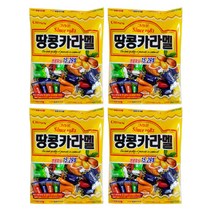 크라운제과 땅콩카라멜 324g x 4개 추억의과자 군것질 간식거리 땅콩페이스트