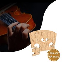 바이올린줄 Select Figured Violin Bridge Unslotted Semi Finished 에어 드라이 AA 그레이드 메이플 E 에, 03 French