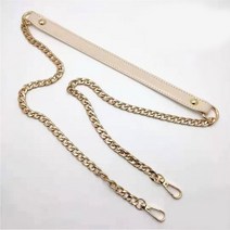 가방끈 체인 리폼 스트랩120cm 숄더 백 스트랩 PU 가죽 + 메탈 체인 핸드백 핸들 여성용 DIY 교체 가방 액