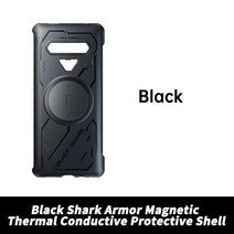 오리지널 블랙 샤크 4 4s 마그네틱 펀 케이스 열 감소 BlackShark FunCase Black Shark Pro Fun, [02] Black Case