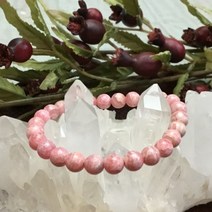 천연석 잉카로즈 원석 팔찌 로도크로사이트 16g 7mm