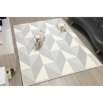베란다 발코니 놀이매트 층간소음 아동 유아거실 안전매트 2세트, 무지베이지 10T(2장)