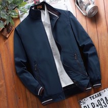 새로운 봄/가을 남성 재킷 코트 캐주얼 단색 패션 자수 스탠드 칼라 비즈니스 브랜드 의류