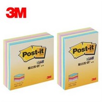 3M/포스트잇/CT-33/CT-32/파스텔큐브/51X76/76X76, CT-33_파스텔5색 76X76mm, 1팩