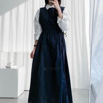 다잇템 여자 슬리브리스 에이라인 심플 교생룩 원피스 (8156996)