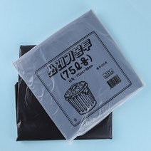 쓰레기봉투 75L 검정색 50장 77X92 마트평판 업소용 다용도, 50개